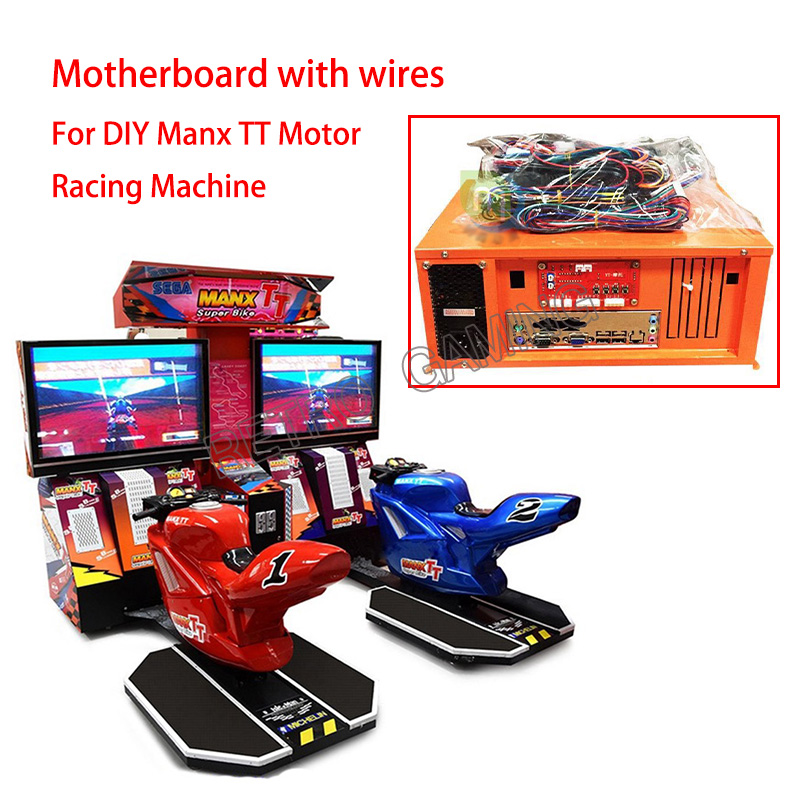 Gun Shooting Arcade - เครื่องแข่งรถซุปเปอร์ไบค์สำหรับผู้ชายเครื่องแข่งอาร์เคดมอเตอร์ของตกแต่งงานปาร์ตี้ใช้เหรียญอาเขตมาเธอร์บอร์ดเกมขับรถจำลองสายเคเบิล