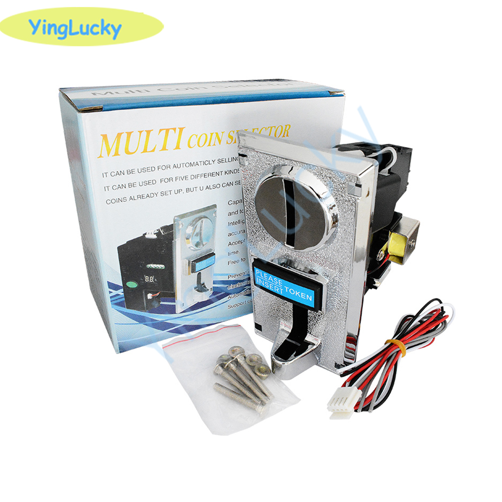 Coin Pusher Machine - จัดส่งฟรี 616 เครื่องรับเหรียญหลายชนิด เครื่องรับเหรียญอิเล็กทรอนิกส์แบบม้วนลง กลไกเลือกเหรียญสำหรับตู้จำหน่ายสินค้าอัตโนมัติ เครื่องเล่นเกมอาร์เคด