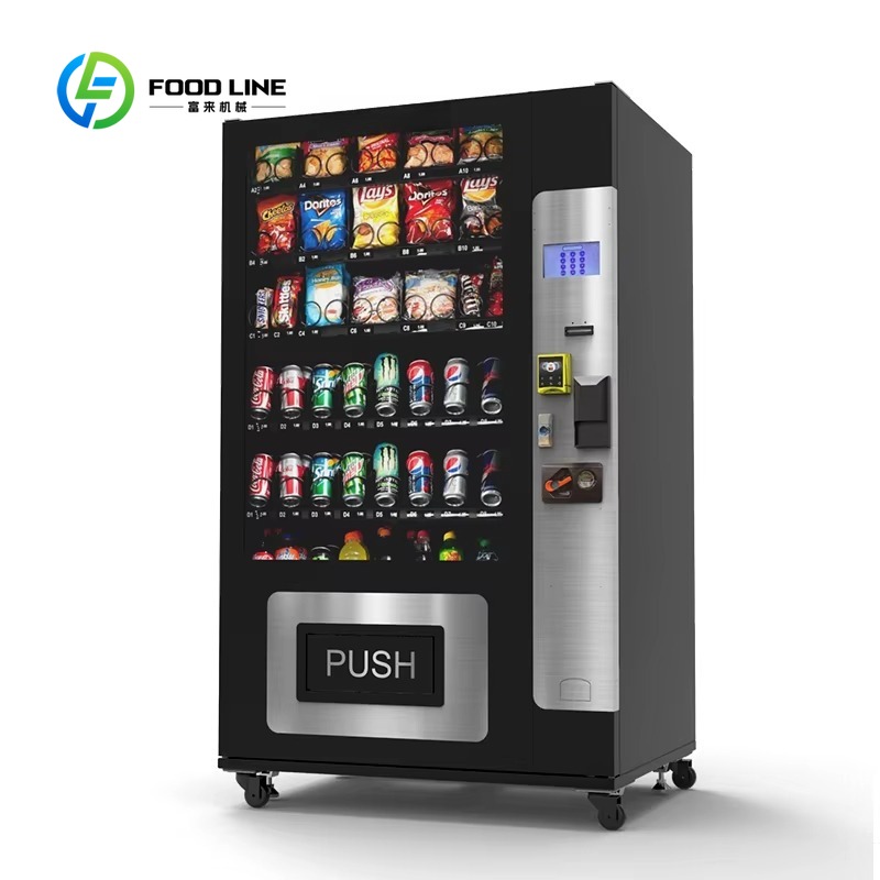 Open Vending Machine - ตู้จำหน่ายขนมและเครื่องดื่มแบบแช่เย็น หน้าจอ 7 นิ้ว ดีไซน์ OEM/ODM
