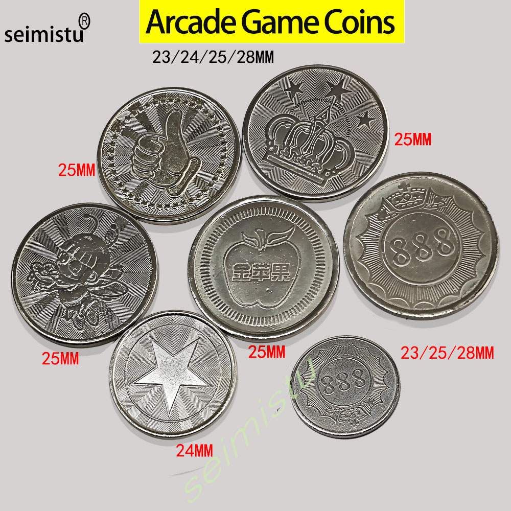 Arcade Games And Vending - เหรียญสแตนเลส 100 ชิ้น ขนาด 23/24/25 มม.