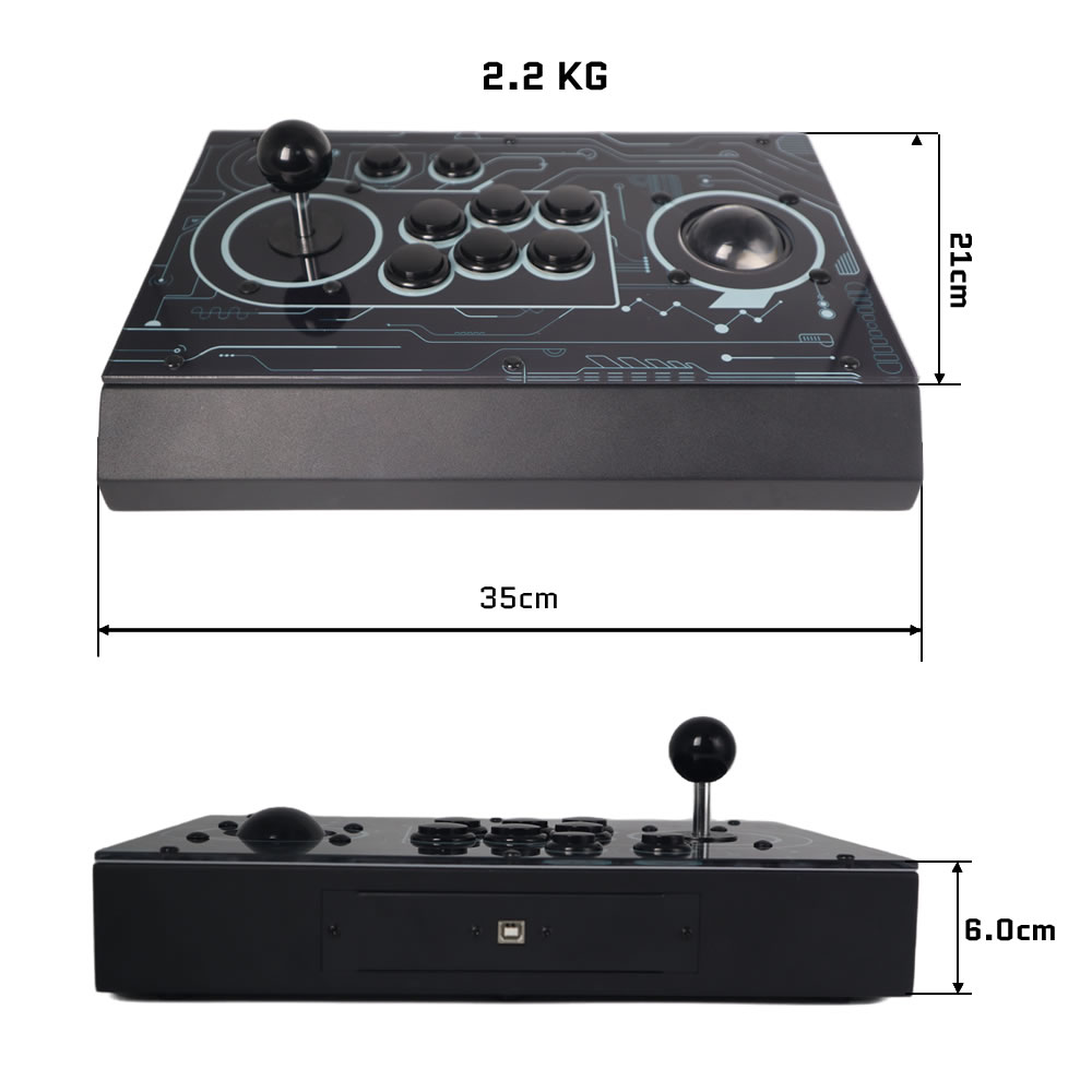 ไฟท์บ็อกซ์ R10 จอยสติ๊กเกมต่อส - Trackball Controller Arcade บทวิจารณ์และราคา